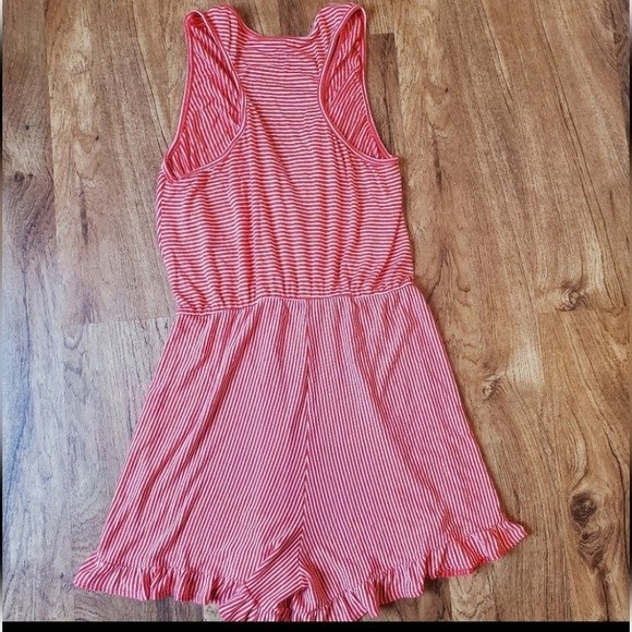 Rolla Coaster Red Striped Romper - Picture 8 of 10